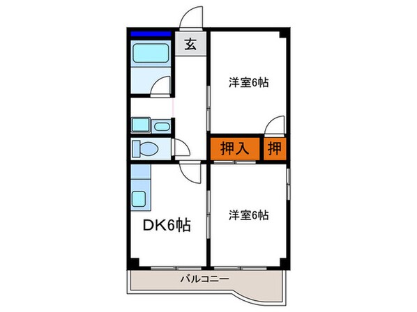 ハイデンス北大路の物件間取画像